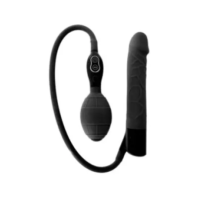 SEVEN CREATIONS - BLACK INFLATABLE VIBRATOR