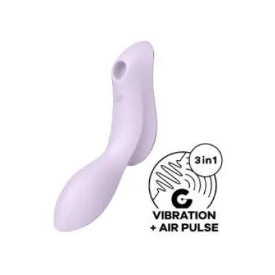 Satisfyer Curvy Trinity 2 Air Pulse Vibrator Purple