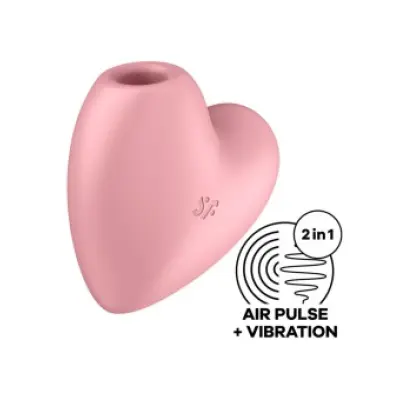 Satisfyer Cutie Heart Air Pulse Stimulator & Vibrator Pink