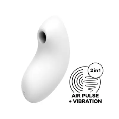 Satisfyer Vulva Lover 2 Air Pulse Stimulator & Vibrator White