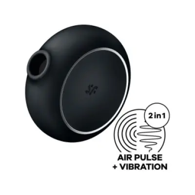 Satisfyer Pro To Go 3 Double Air Pulse Stimulator & Vibrator Black