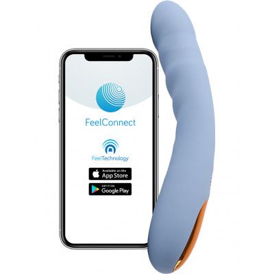 Svakom Connexion: Ava Neo, Interactive Thrusting Vibrator, blå