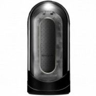 Tenga Flip Zero Black med Vibrator - Svart