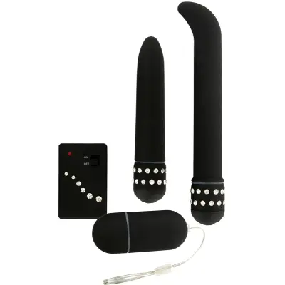Toy Joy: Diamond Black Giftset, Vibratorer & Fjärrkontroll
