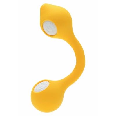 VI-BO TWIN ORB YELLOW - mini vibrator