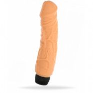 Vinyl P-shape Vibrator Nude 19cm