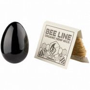 Chakrubs Yoni Egg Xaga Black Obsidian - Black