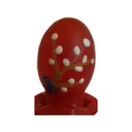 Condomerie Handpainted Novelty Condoms Easter Egg Red