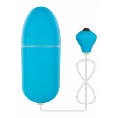 FUNKY EGG ON A WIRE BLUE