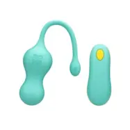 ROMP - CELLO MULTIFUNCTION VIBRATING EGG TURQUOISE REMOTE CONTROL