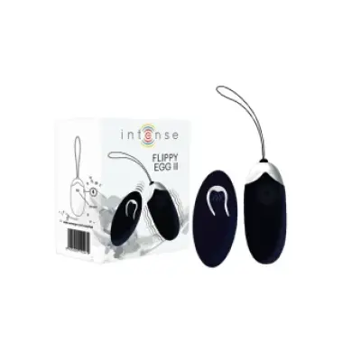 Intense Flippy Ii Vibrating Egg With Remote Control Black