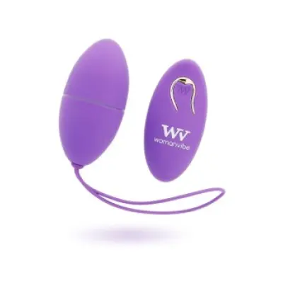 Womanvibe Alsan Silicone Remote Control Egg Purple