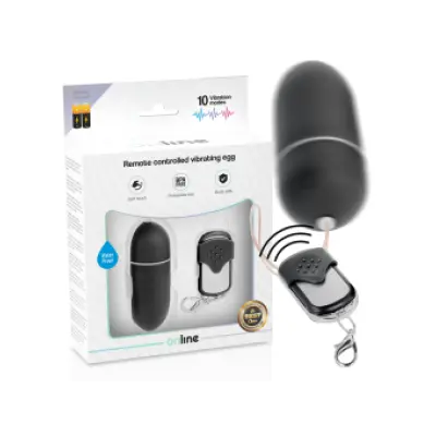 Online Remote Control Vibrating Egg L Black