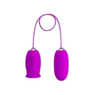 Pretty Love Daisy Dual Egg Rechargeable Vibrator Purple