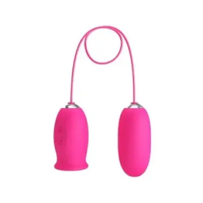 Pretty Love Daisy Vibrating Egg + Clitoris Stimulating Tongue Pink