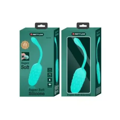 Pretty Love Vibrating Egg With Aqua Green Rechargeable Marine Texture