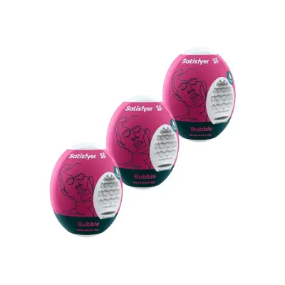 Satisfyer Masturbator Egg Bubble 3-pack