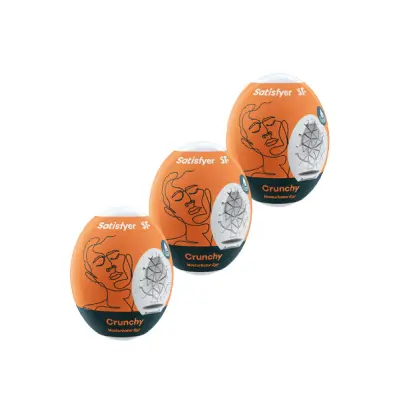 Satisfyer Masturbator Egg Crunchy 3-pcs