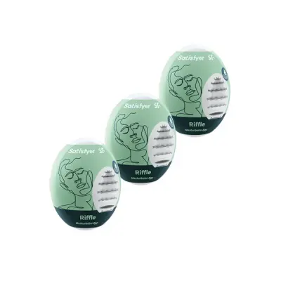 Satisfyer Masturbator Egg Riffle 3-pcs