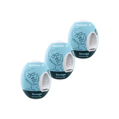 Satisfyer Masturbator Egg Savage 3-pack