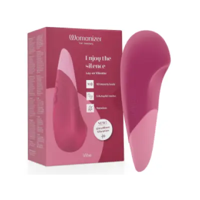 WOMANIZER - VIBE LAY-ON SILENT VIBRATOR DUSKY PINK