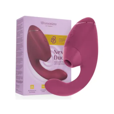WOMANIZER - DUO NEXT DUAL CLITORAL & G-SPOT STIMULATOR DUSKY PINK