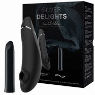 Womanizer och We-Vibe Silver Delights Collection Set  - Svart