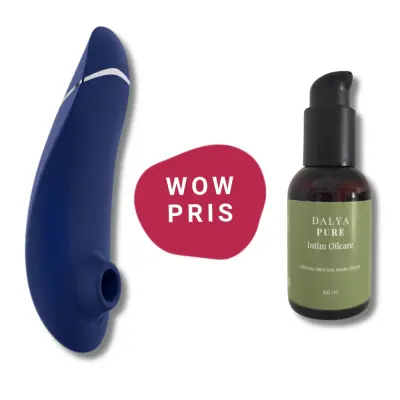 Womanizer Premium 2 Blueberry + Intimolja Kit