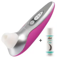 Womanizer Pro 40 Magenta/Silver + Glidmedel