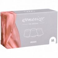 Womanizer Silikon Sughuvud 3-Pack Medium - White