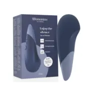WOMANIZER - VIBE LAY-ON SILENT VIBRATOR DARK BLUE